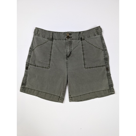 Social Standard By Sanctuary Shorts Gray Utility‎ Cuffed Waist Size 27 - Picture 1 of 9